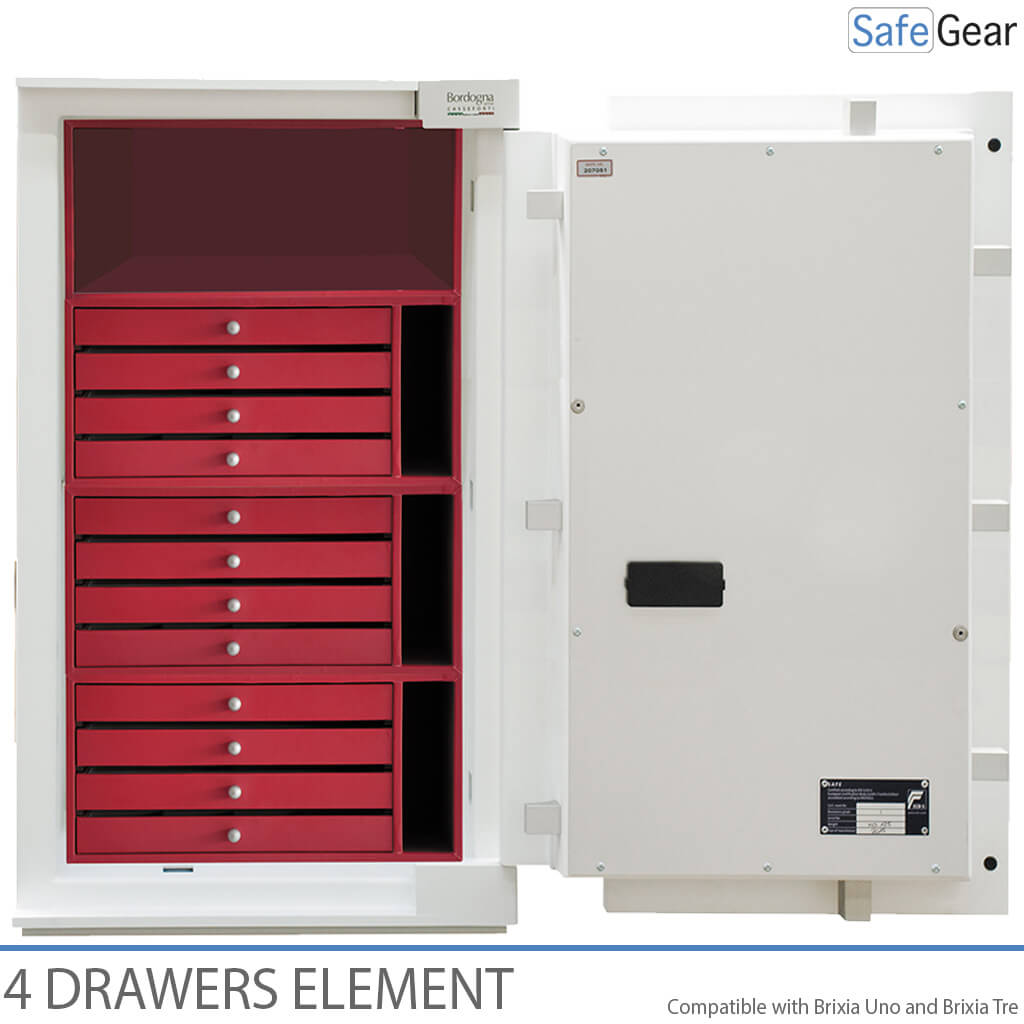 Brixia Uno organizer with 4 drawers for size 1