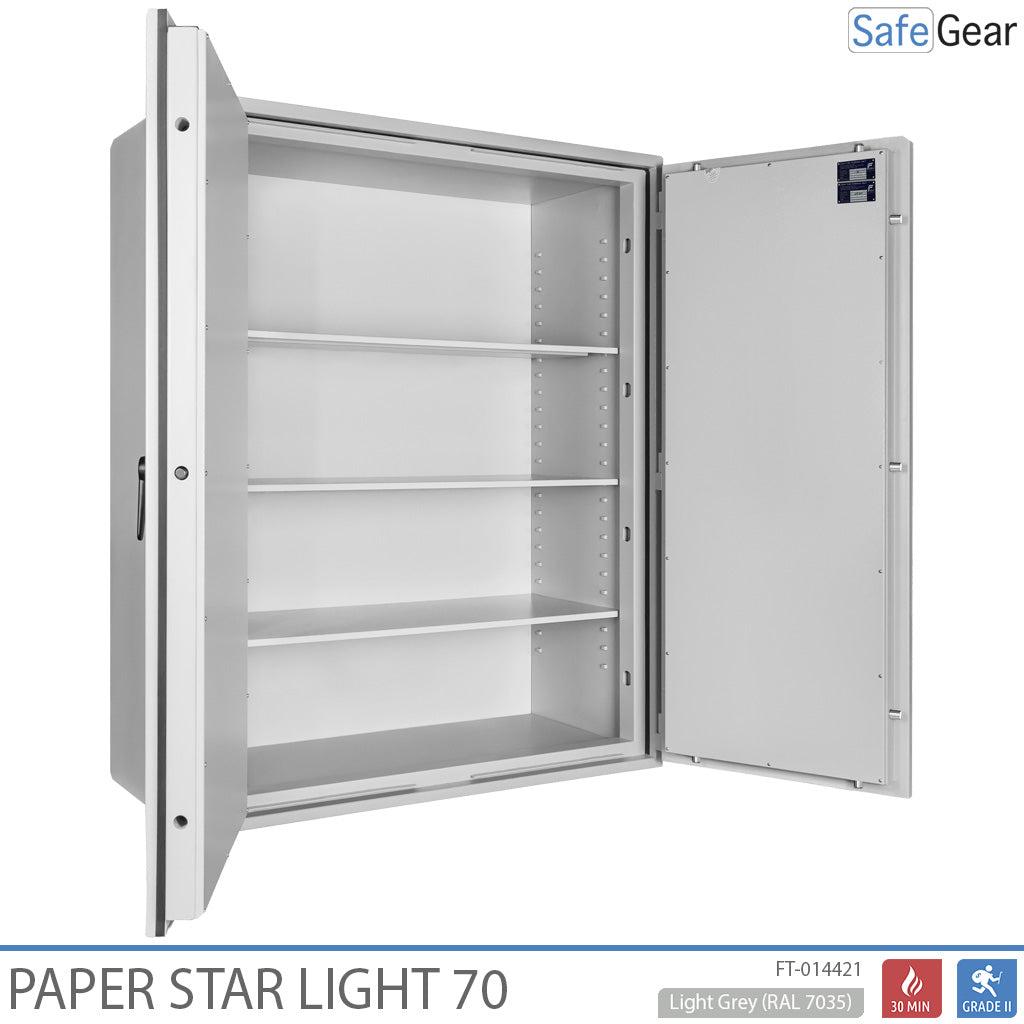 Paper Star Light 70 Dokumententresor – 56 Aktenordner – Einbruchschutz S2 / Feuerprüfung 30m