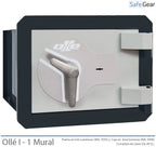 Caja Fuerte - Ollé I Mural - Certificación Grado I - 1 - Cerradura Llave