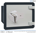 Caja Fuerte - Ollé I Mural - 2 - Cerradura Llave - con Buzón