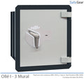 Caja Fuerte - Ollé I Mural - 3 - Cerradura Llave - con Buzón
