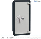 Caja Fuerte - Ollé I Mural - Certificación Grado I - 6 - Cierre Electrónico