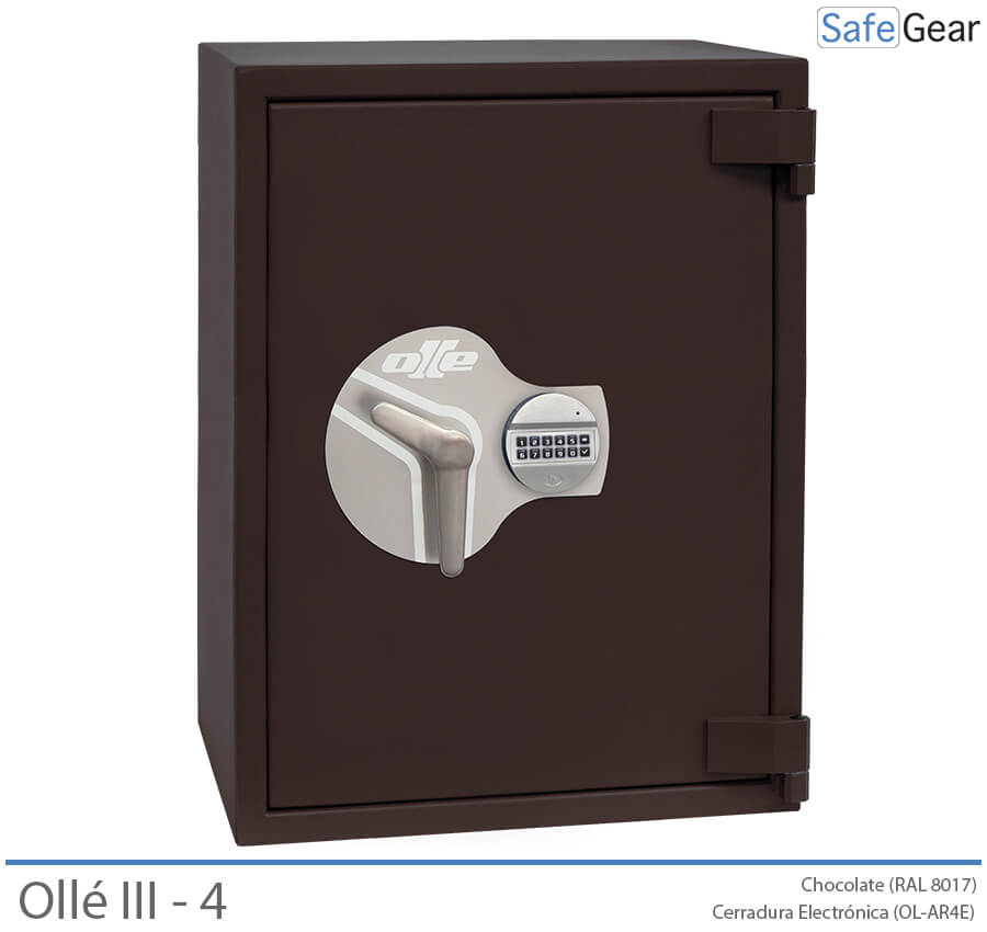 Ollé III-4 Grade 3 safe with code lock, door closed