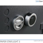 Caixa forta ignífuga Paper Star Light 3 - 5 classificadors - Prova de robatori de grau S2 / Prova de foc de 30 min