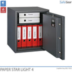 Paper Star Light 4 Brandschutztresor – 7 Aktenordner – Einbruchschutz Klasse S2 / Feuerprüfung 30 min