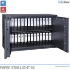 Paper Star Light 60 Dokumententresor – 28 Aktenordner – Einbruchschutz S2 / Feuerprüfung 30m