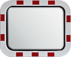 Traffic Mirror - Stainless Steel - Rectangular - 45x60 cm