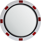 Traffic Mirror - Stainless Steel - Round - 80 cm