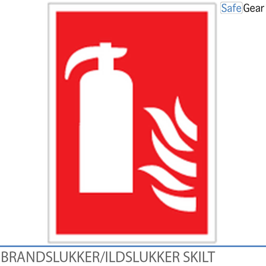 Feuerlöscher / Feuerlöscher-Schild – selbstklebende Vinylfolie