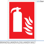 Feuerlöscher / Feuerlöscher-Schild – selbstklebende Vinylfolie