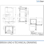 Brixia Uno 6 Pengeskab (179L) - Indbrudstest Grade I