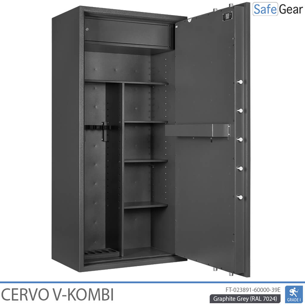 Cervo V Combi - Armari per a armes - (7 Rifles) - Prova contra el robatori Grau 1