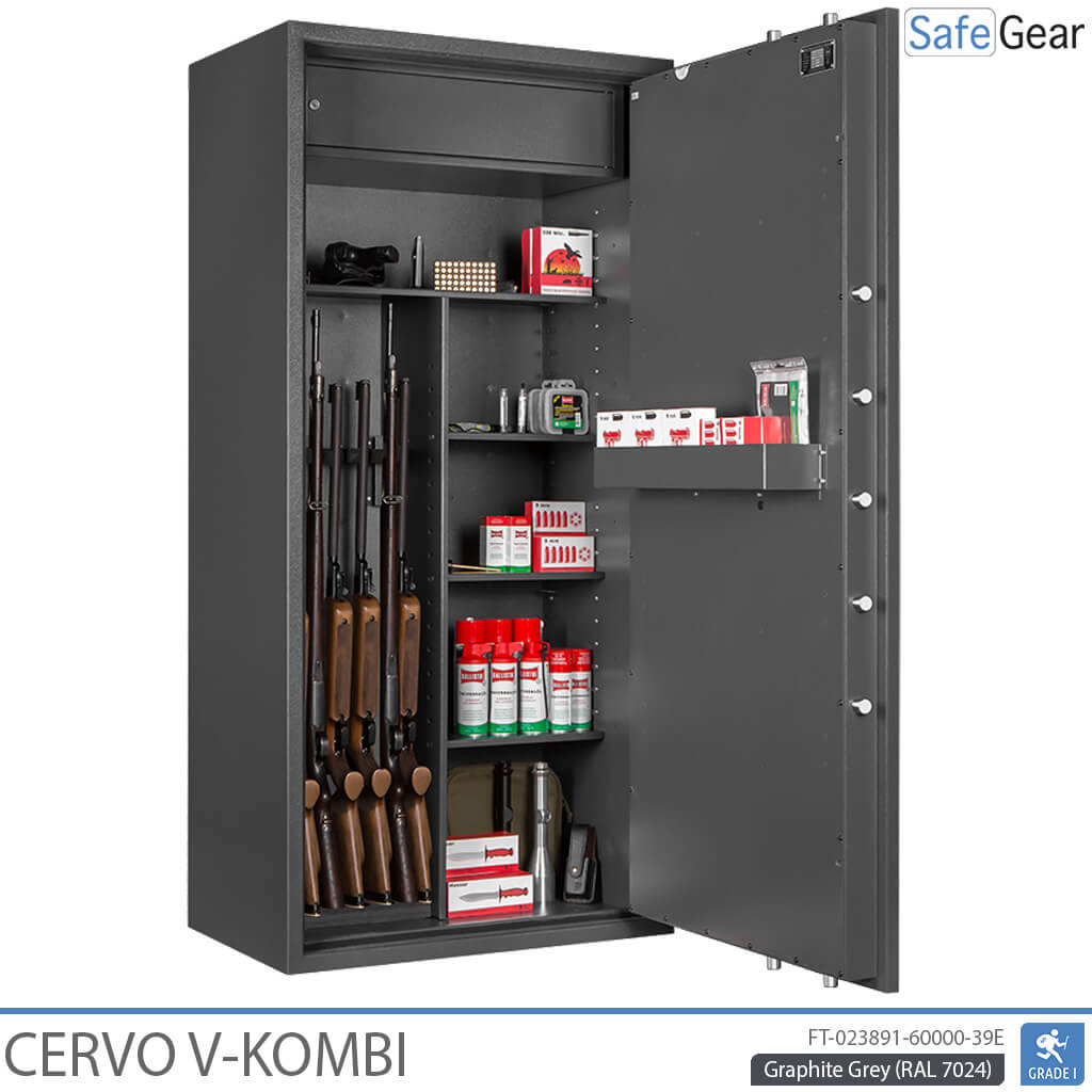 Cervo V Combi - Armari per a armes - (7 Rifles) - Prova contra el robatori Grau 1