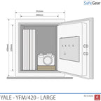 Yale YFM420 Ignífuga (25 L) Gran - Caixes fortes - Protecció Contra Incendis 60 min