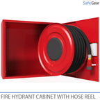Armari contra incendis amb enrotllador de mànega - 690x690x290 mm - PVC 30 m - 3/4'' (19mm)