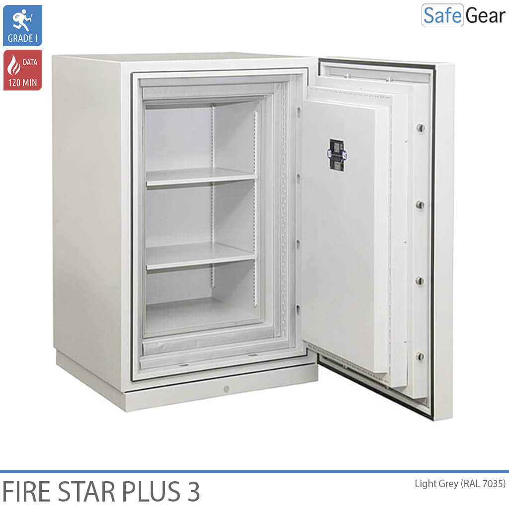 Fire Star Plus 3 Caixa Forta Per A Dades ignífuga (210 LTO) - Prova de robatori Grau I / Prova de foc 120 min