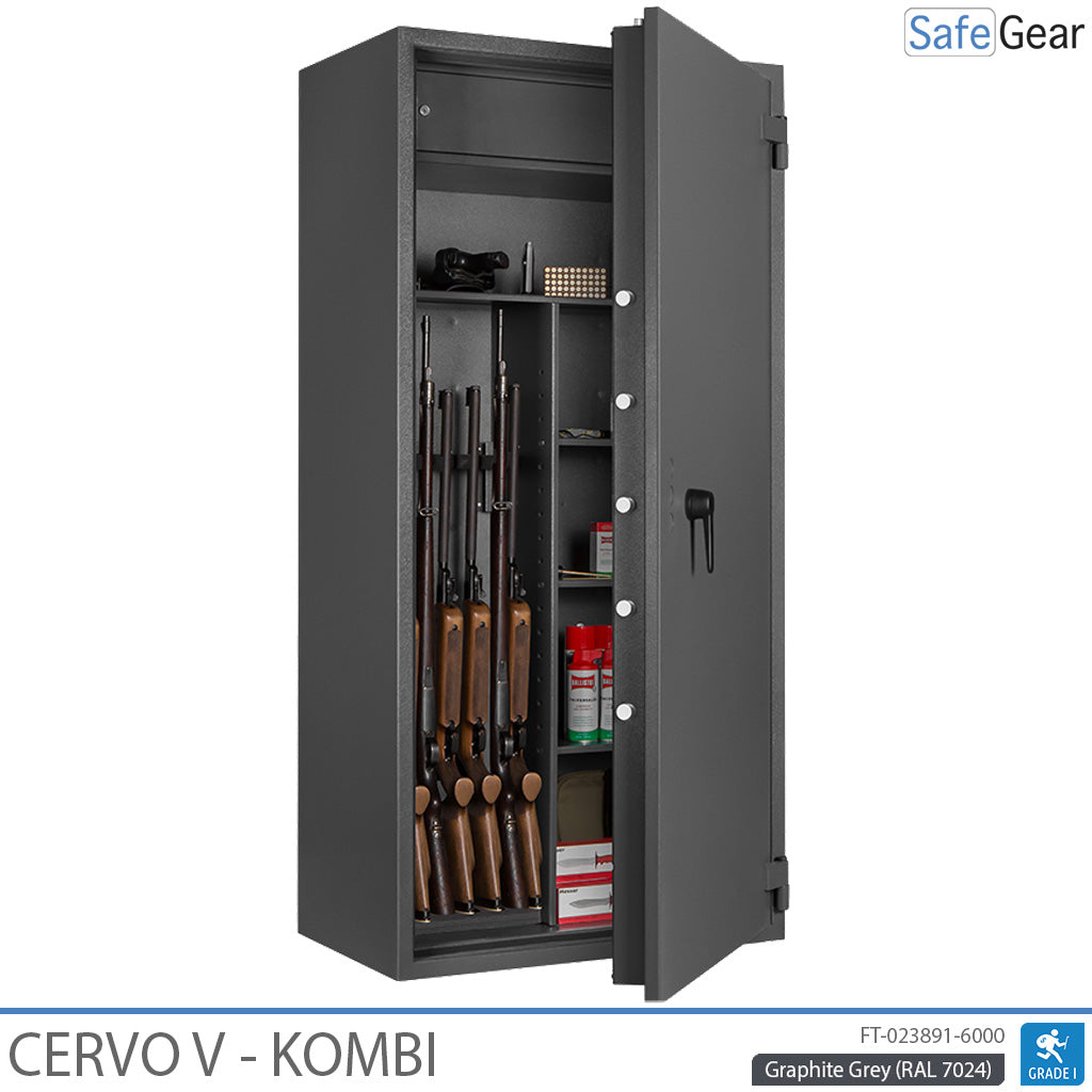 Cervo V Combi - Armari per a armes - (7 Rifles) - Prova contra el robatori Grau 1