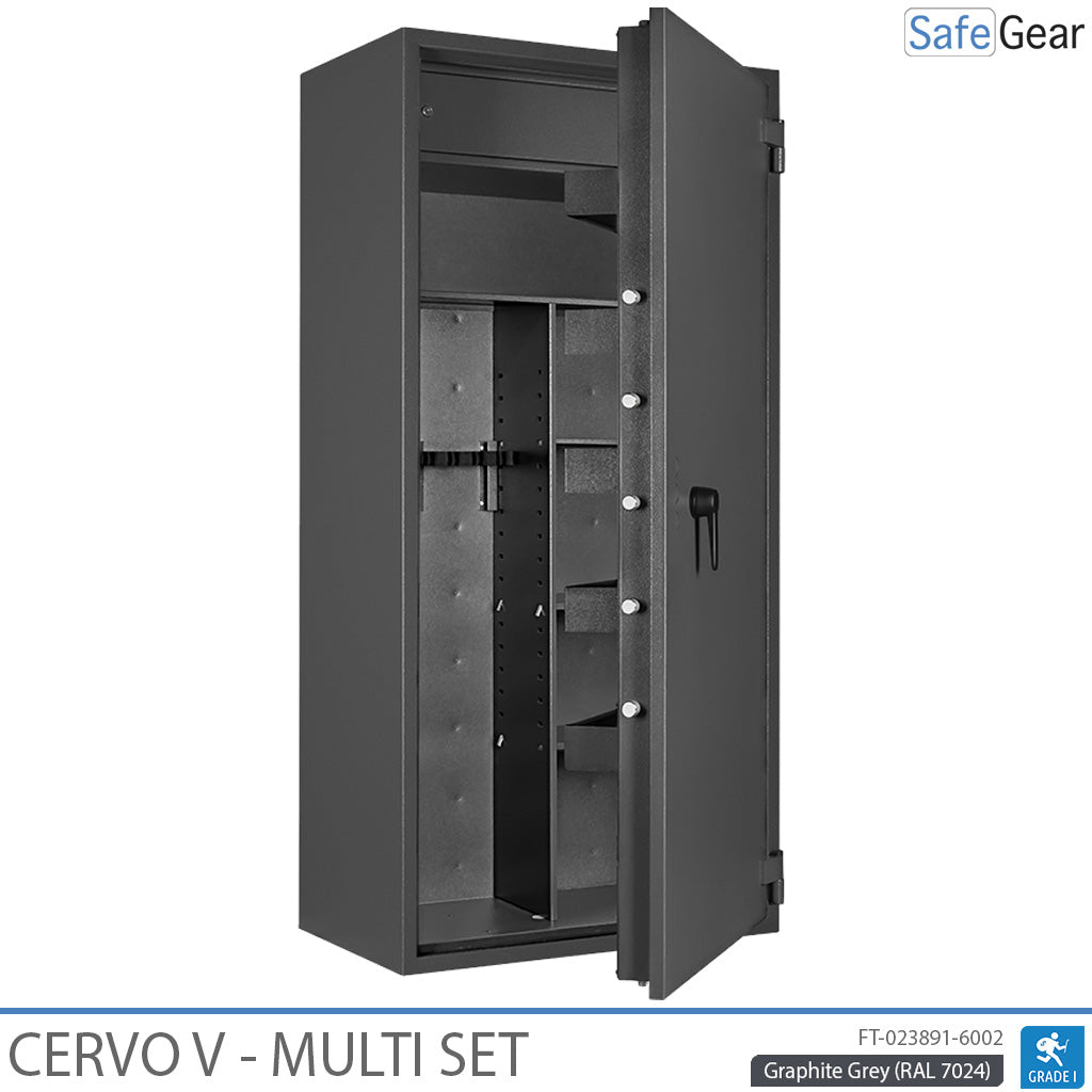 Cervo V Multi Set - Armari per a armes - (14 Rifles) - Prova contra el robatori Grau 1