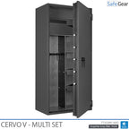 Cervo V Multi Set - Armari per a armes - (14 Rifles) - Prova contra el robatori Grau 1