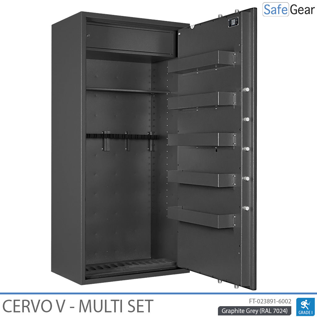 Cervo V Multi Set - Armari per a armes - (14 Rifles) - Prova contra el robatori Grau 1