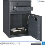 Caixa Forta De Depòsit Gemini Pro SL 175 (205 L) - Prova d’efracció D-I - Pany electrònic amb 9 codis d’usuari