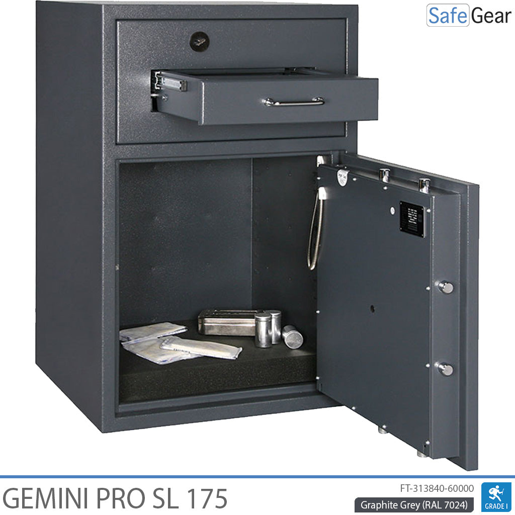 Caixa Forta De Depòsit Gemini Pro SL 175 (205 L) - Prova d’efracció D-I - Pany electrònic amb 9 codis d’usuari
