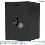 EINSATZ DEPOSIT SAFE SPECIAL WITH INTERNAL COMPARTMENT - FRONT VIEW