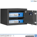 SafeGear SG 1 - Caixa forta de seguretat (34 Liters) - Grau de prova contra robatoris S1