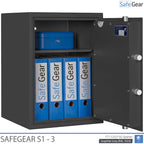 SafeGear SG 3 - Caixa forta de seguretat (63 Liters) - Grau de prova contra robatoris S1