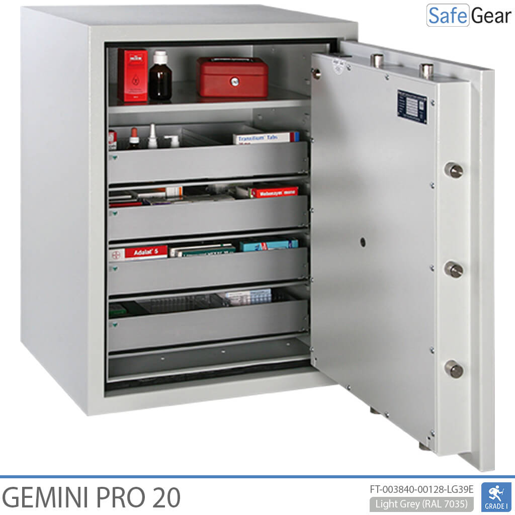 Gemini Pro 40 - Caixa Forta per a farmàcies (180 litres) - 6 calaixos - Prova de robatori Grau I
