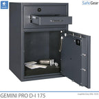 Gemini Pro D-I 250 Caixa Forta De Depòsit (294 L) - Prova contra robatoris D-I - Pany Electrònic amb 9 codis d’usuari