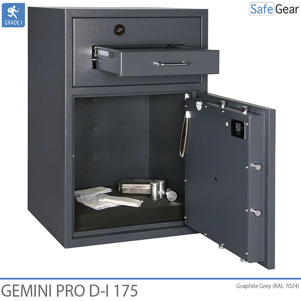Gemini Pro D-I 250 Caixa Forta De Depòsit (294 L) - Prova contra robatoris D-I - Pany Electrònic amb 9 codis d’usuari
