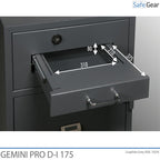 Gemini Pro D-I 175 Caixa Forta De Depòsit (205 L) - Prova contra robatoris D-I - Pany amb clau