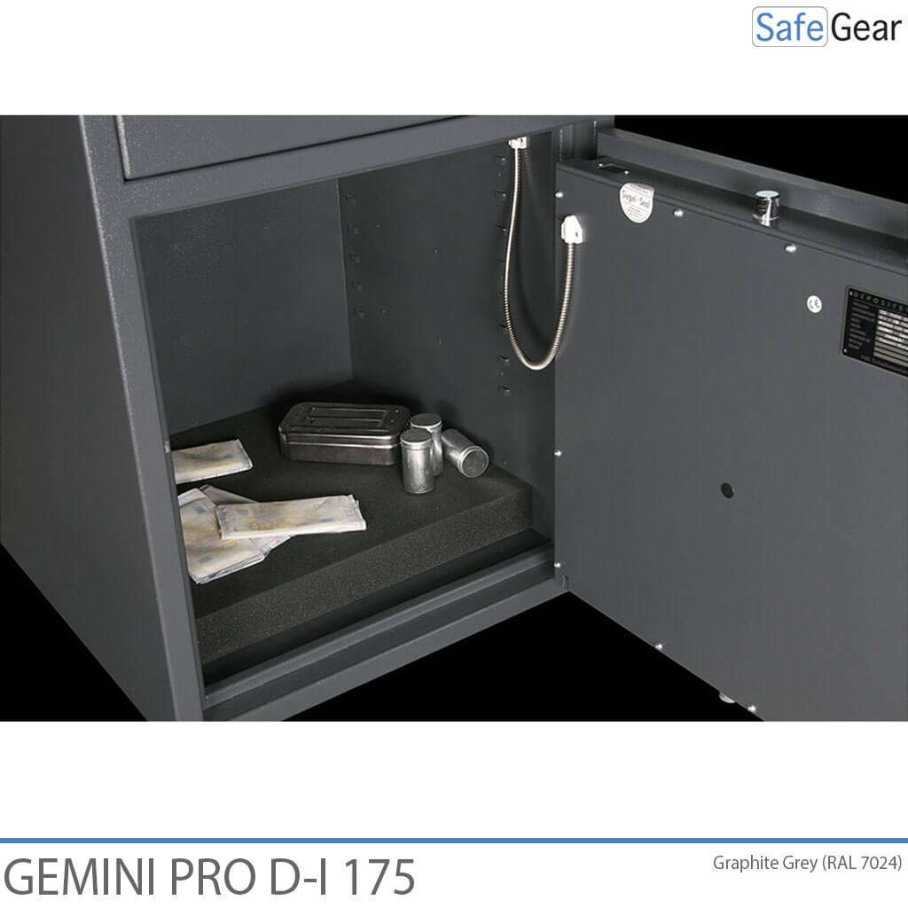 Gemini Pro D-I 250 Caixa Forta De Depòsit (294 L) - Prova contra robatoris D-I - Pany Electrònic amb 9 codis d’usuari