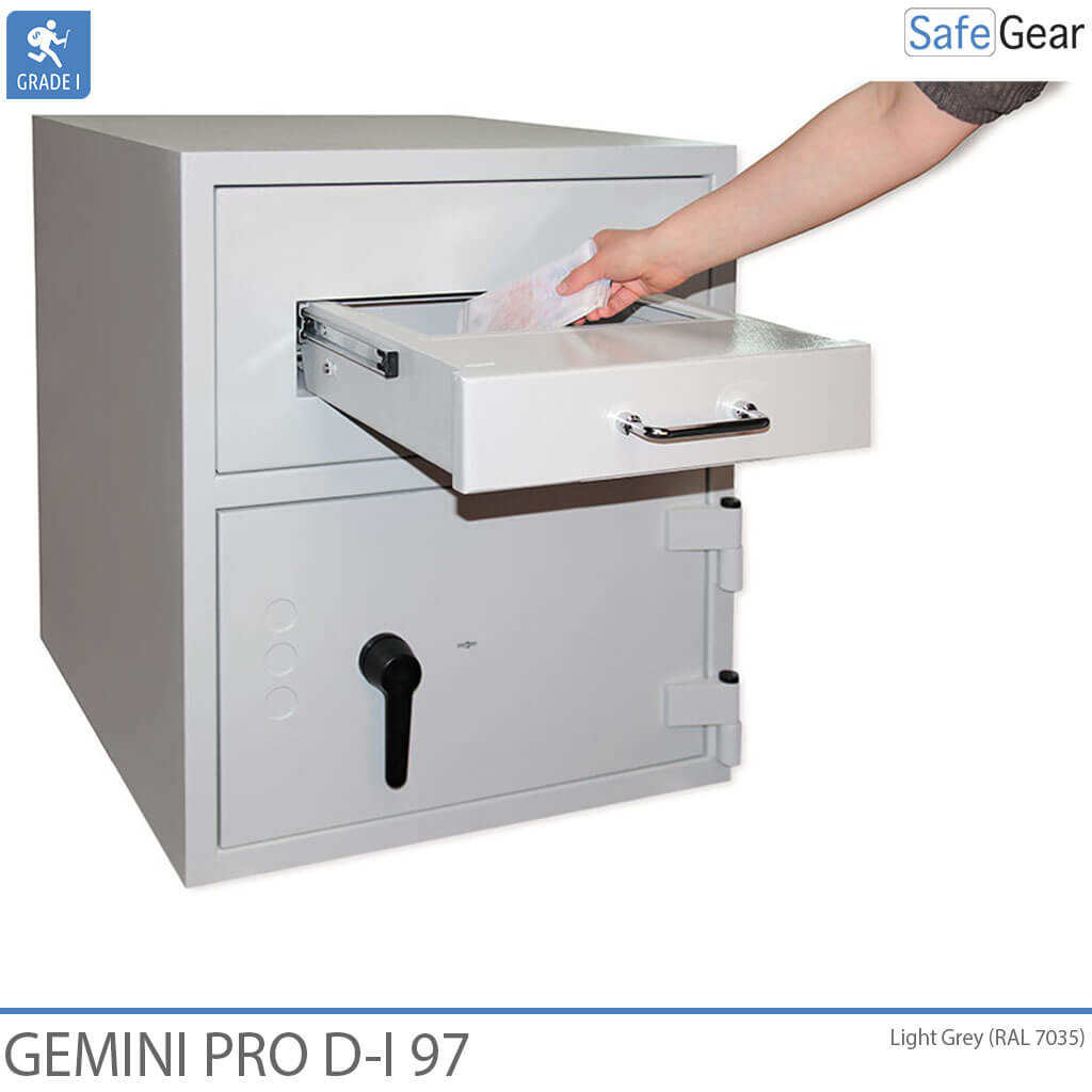 Caixa Forta De Depòsit Gemini Pro D-I 97 (119 L) - Amb compartiment interior - Prova antirobatori D-I - Pany Electrònic Axessor