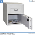 Caixa Forta De Depòsit Gemini Pro D-I 97 (119 L) - Amb compartiment interior - Prova antirobatori D-I - Pany Electrònic Axessor