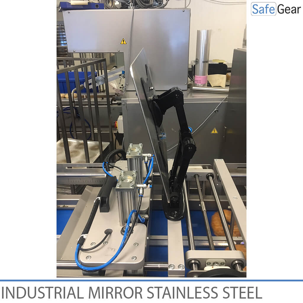 Mirall industrial d'acer inoxidable - ajustable