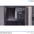 Graphite Grey Inner Safe with key lock.