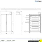 ION-CLASSIC-90 Battery Store Pro 120 cm
