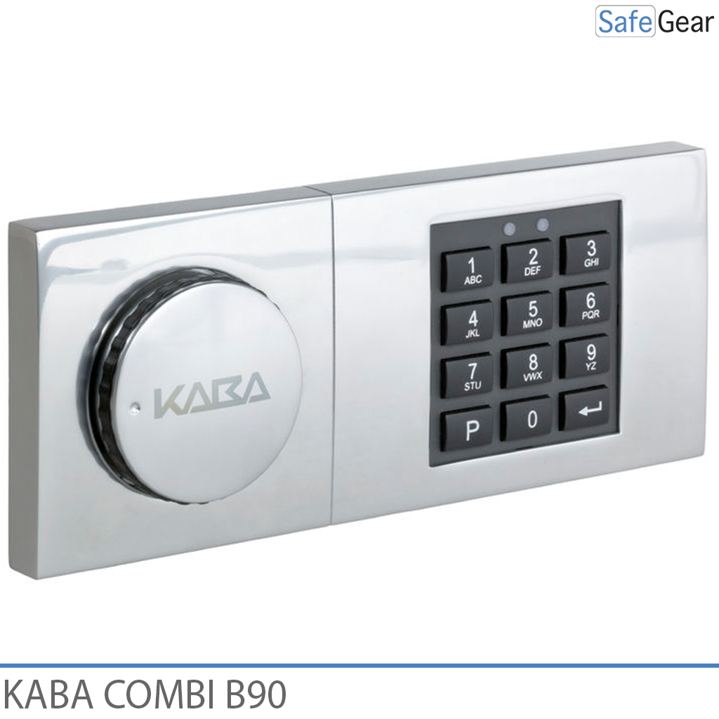 Pany de combinació Kaba Combi B90 per a caixa forta amb clau d'emergència