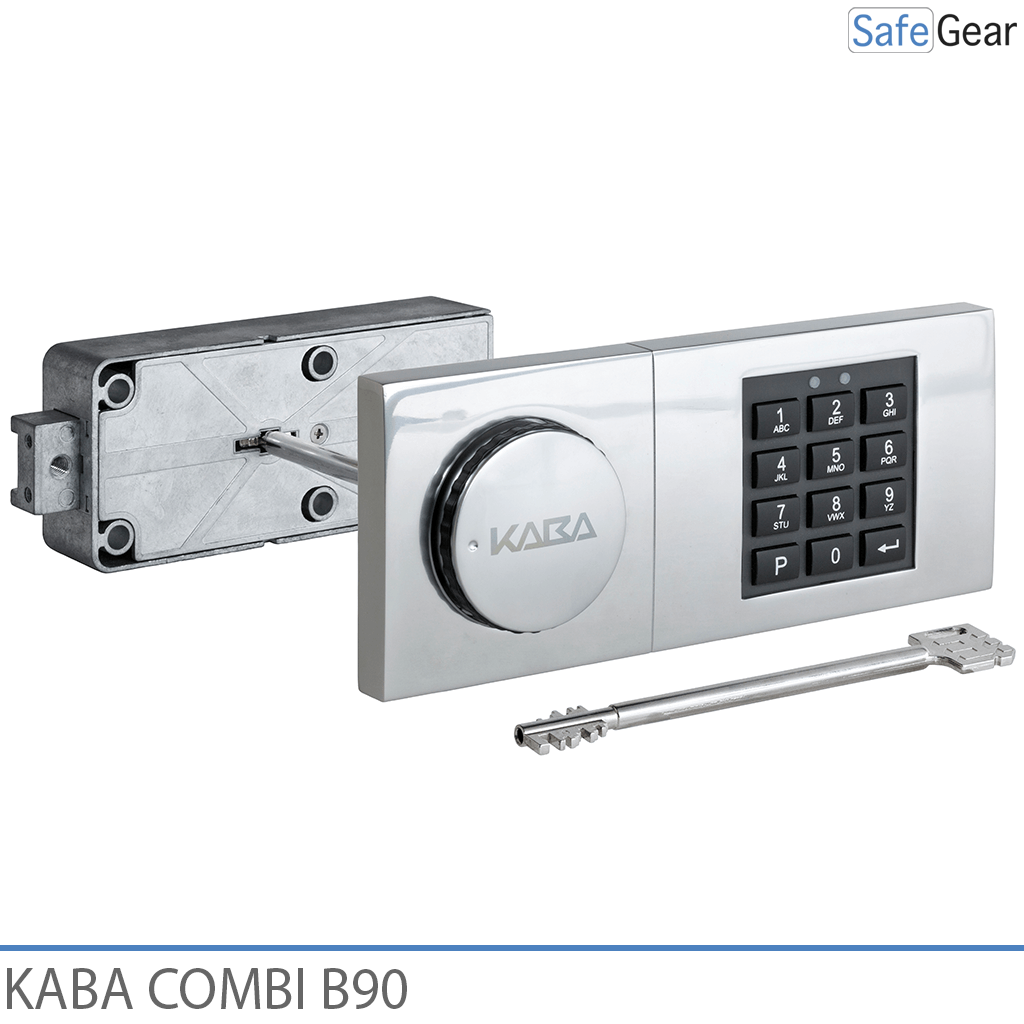 Pany de combinació Kaba Combi B90 per a caixa forta amb clau d'emergència