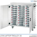 LFW-Laptopwagen – 30 Laptops mit Ladefunktion