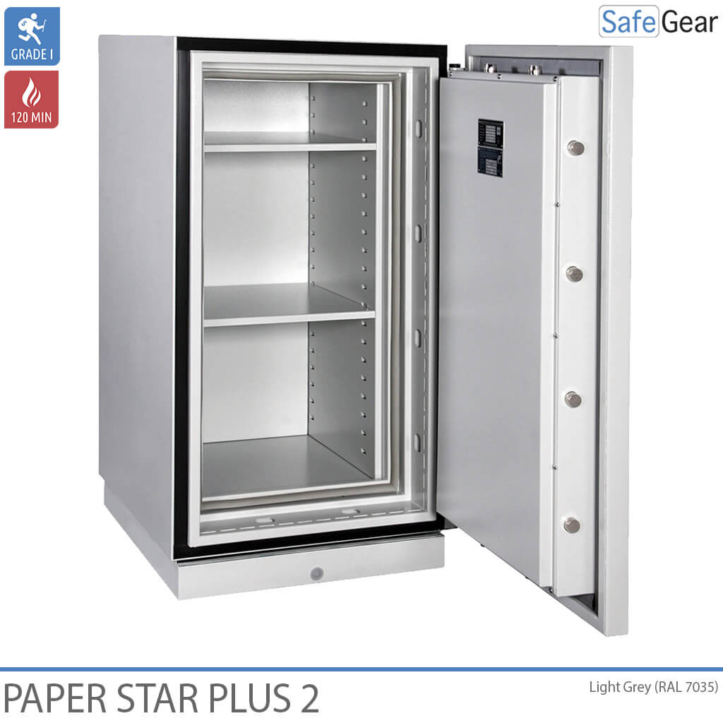 Paper Star Plus 2 Armari Contra Incendis (141 L) - Grau de prova contra robatoris I / Prova de resistència al foc 120 min