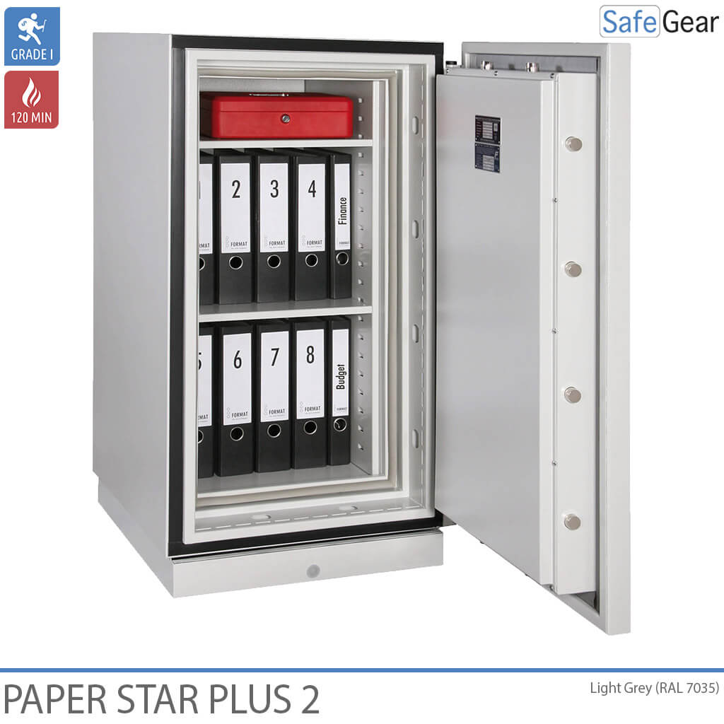 Paper Star Plus 1 Armari Contra Incendis (115 L) - Grau de prova contra robatoris I / Prova de resistència al foc 120 min