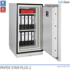 Paper Star Plus 2 Armari Contra Incendis (141 L) - Grau de prova contra robatoris I / Prova de resistència al foc 120 min