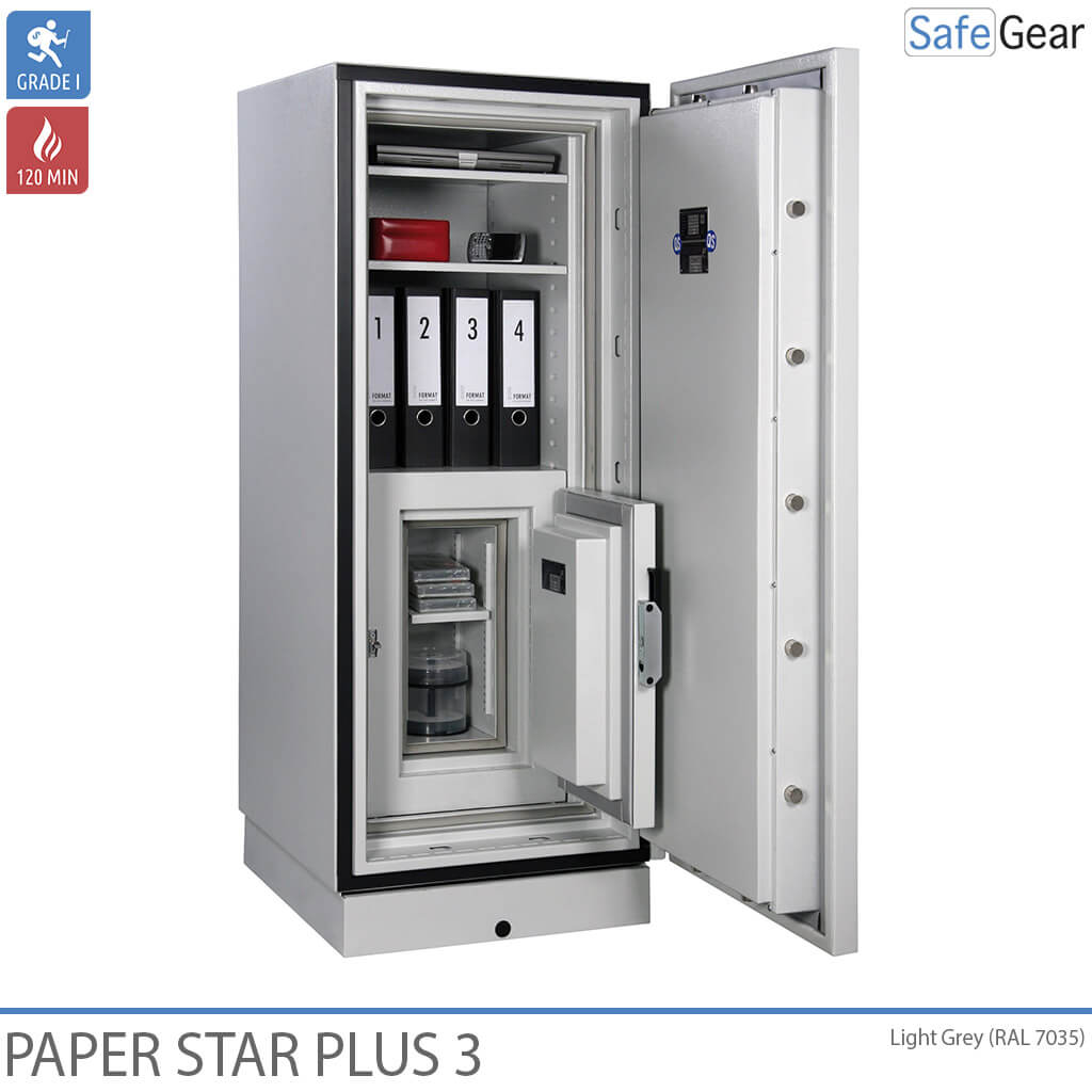 Paper Star Plus 3 Armari Contra Incendis (196 L) - Grau de prova contra robatoris I / Prova de resistència al foc 120 min