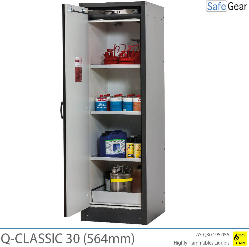 Q-CLASSIC 30 - 3 prestatges (380 L) / Resistent al foc durant 30 minuts
