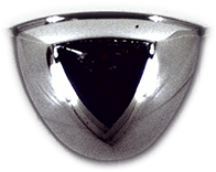 Quarter 90° Dome Mirror Stainless Steel - IFS Certified - Diameter 60 cm
