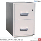 fireproof vertical storage 2 drawers