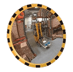 Round industrial mirror - tiger